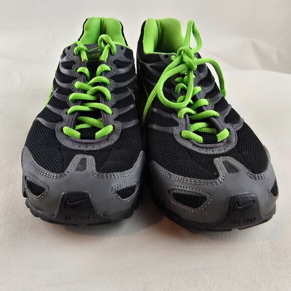Nike Shox Running Shoes Womens 8 Black Green Gray NikeID Custom HRH Vintage - Picture 3 of 11